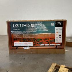 HD120 75” Lg smart 4k led Uhd tv