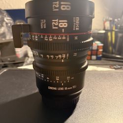 Meike 18mm T2.1 Super 35 Prime Manual Focus Cinema Lens for EF-Mount