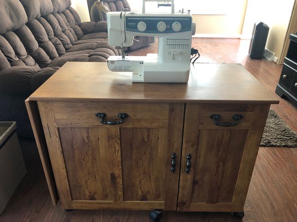 Brother Sewing Machine And Storage Cabinet For Sale In Chicago Il