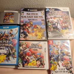 ALL 6 SUPER SMASH BROS GAMES BUNDLE 