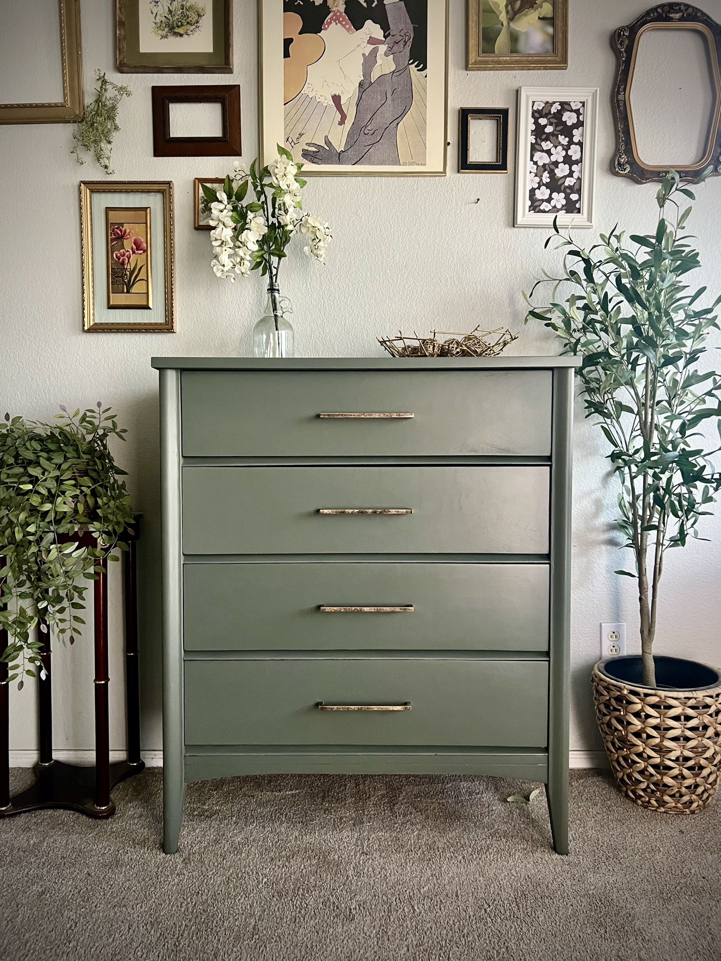 Contemporary Sage Green Dresser