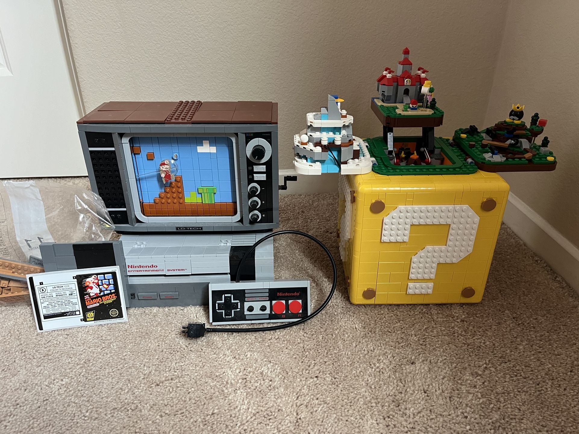 Lego Retired Sets Mario Block 71395 + NES 71374