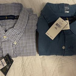 Men’s XXL Polo Ralph Lauren Button Up Shirt Short Sleeve