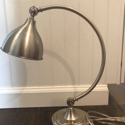 Pottery Barn Silver Desk Lamp