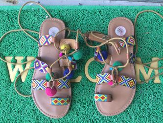women sandals women sandals multicolored ,size 6,