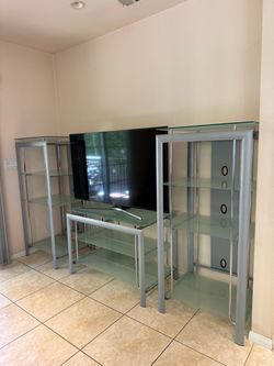 Glass TV Console