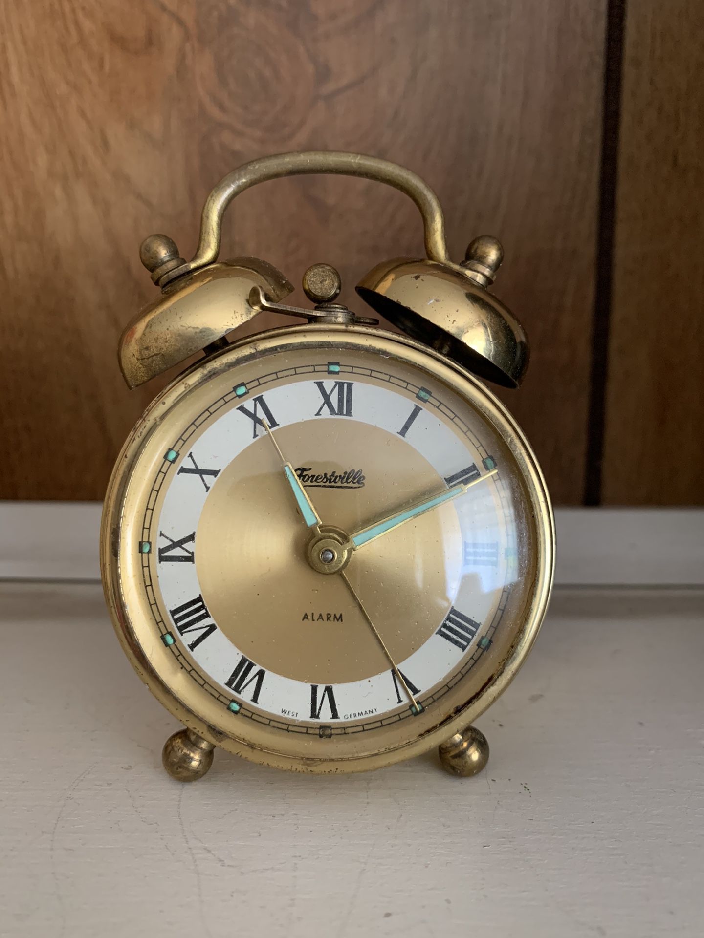 Antique Early 1900's Forestville Alarm Clock Made in Germany