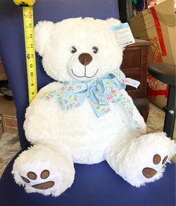 Plush White Teddy Bear