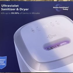 UV Sanitizer Box and Dryer Device for Disinfection - Ultraviolet LED Light Universal Sterilizer for Cell Phones, Baby Bottles, Makeup Brushes and Pers