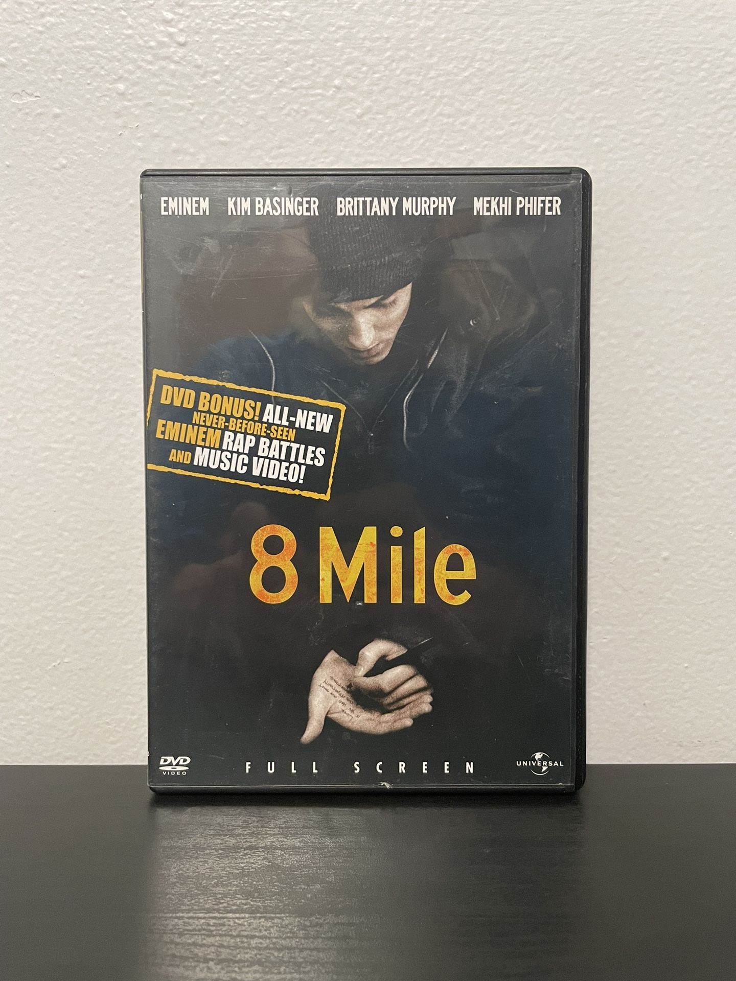 8 Mile DVD Movie Eminem Brittany Murphy Hip Hop Rap w/ Artwork Insert 2003