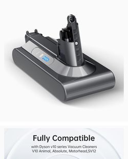 Li-ion Battery for V10 Dyson, Cyclone, Animal, Absolute, Fluffy, Motorhead,