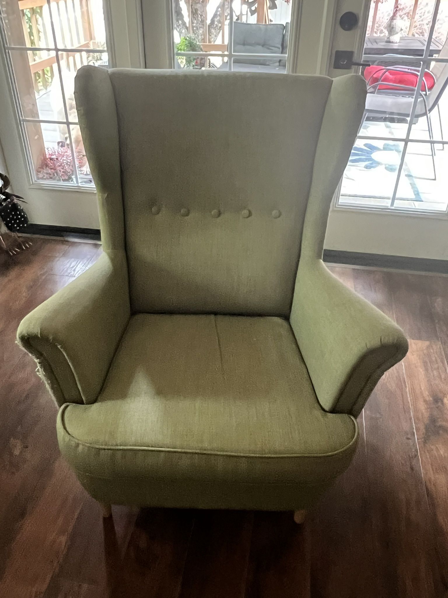 Sage Green IKEA Wingback Chair