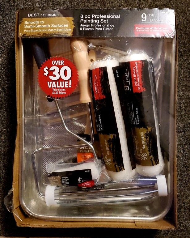 9 Piece Paint Tools Set