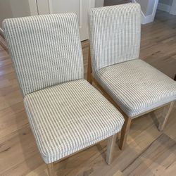 Upholstered Striped Dining Chairs - Hearth & Hand Magnolia