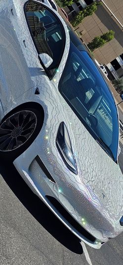 Tesla model 3 dual motor bedazzled 75000pc crystals