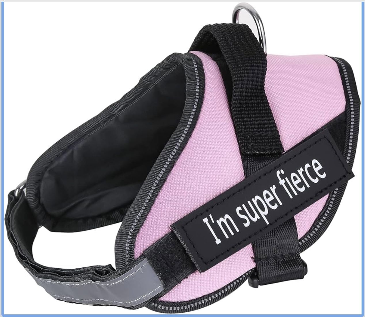 Dog Harness, No-Pull Reflective Dog Vest, Breathable Adjustable Pet Harness with Handle for Outdoor Walking - No More Pulling, Tugging or Choking