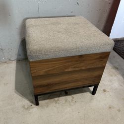 Modern Storage Ottoman with Cushion Top – $35 (Pickup Only)