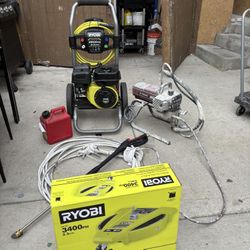 Titan Impact 410 Airless Sprayer + Ryobi Gas Pressure Washer