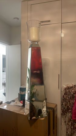 Big candle holder mirror