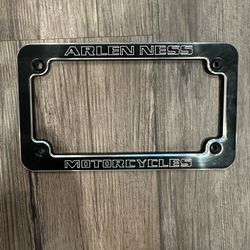 Arlen Ness Motorcycles License Plate Frame 