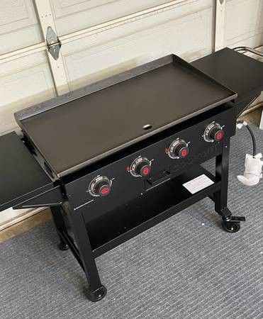 BRAND NEW (ASSEMBLED ) 36” GRIDDLE COOKING STATION PLANCHA NUEVA GRANDE DE 36 PULGADAS