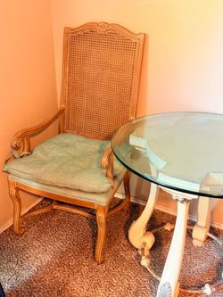 Chair With Side Table