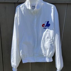 Vintage Rare 1980's Montreal Expos Lightweight Made in USA Swingster Jacket XXL