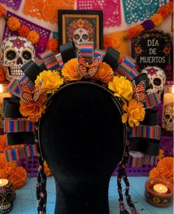 Dia de los Muertos Lele headband