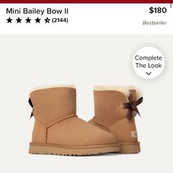 UGG MINI BAILEY BOW ll $100 
