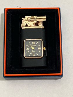 Beautiful Torch Watch Lighter with a Gun accent