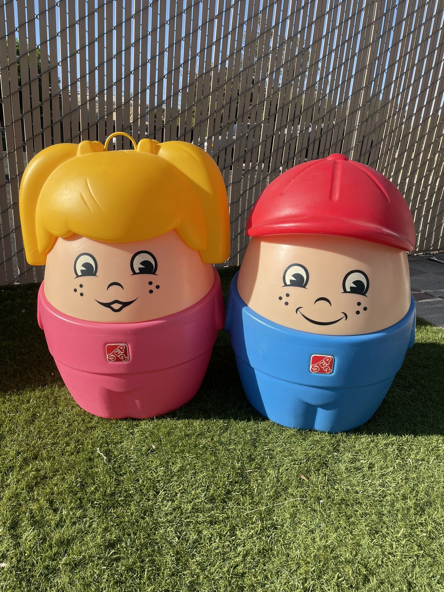 Little Tikes Step Boy And Girl Storage Toy Bin