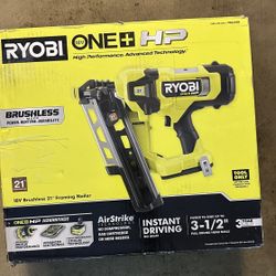 RYOBI ONE+ HP 18V Brushless Cordless AirStrike 21° Framing Nailer (Tool Only)