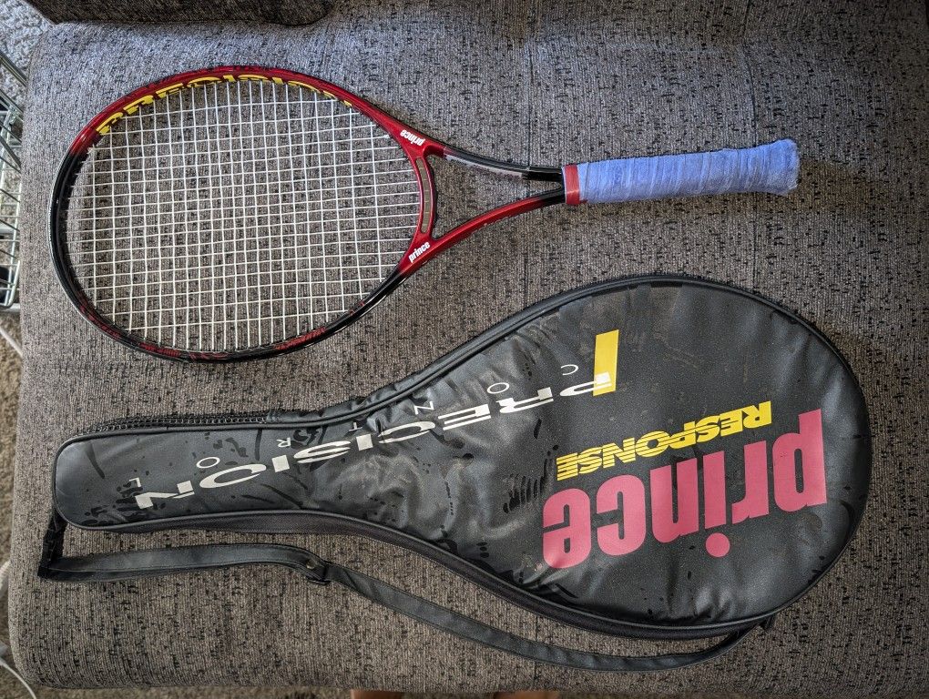 Prince Precision Response 710pl Tennis Racket Raquet 4 3/8” Grip With Case