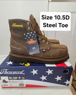 Thorogood Steel Toe Work Boots Size 10.5