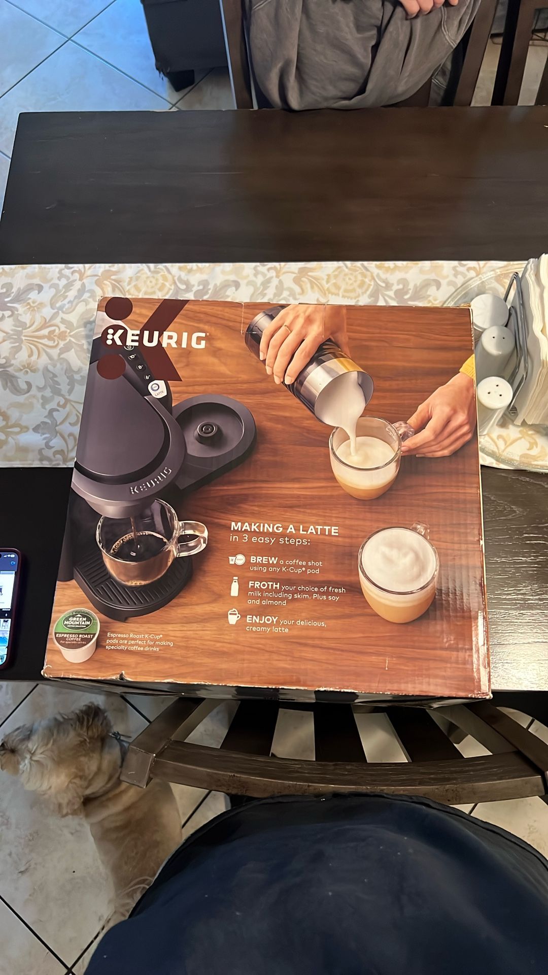 Keurig k-Latte, Black, New