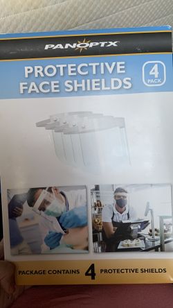 3 protective face shields
