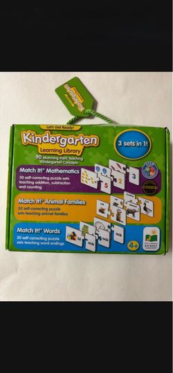 KINDERGARTEN LEARNING LIBRARY. 4+. PRELOVED BUT GREAT CONDITION.