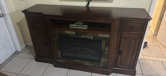 Beautiful electronic fireplace cabinet