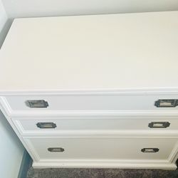 Pottery Barn White Filing Cabinet