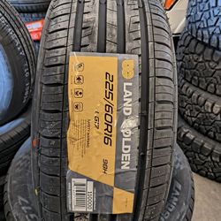 225/60/16 Land Golden Tires Installed And Balanced/ Instaladas Y Balanceadas 