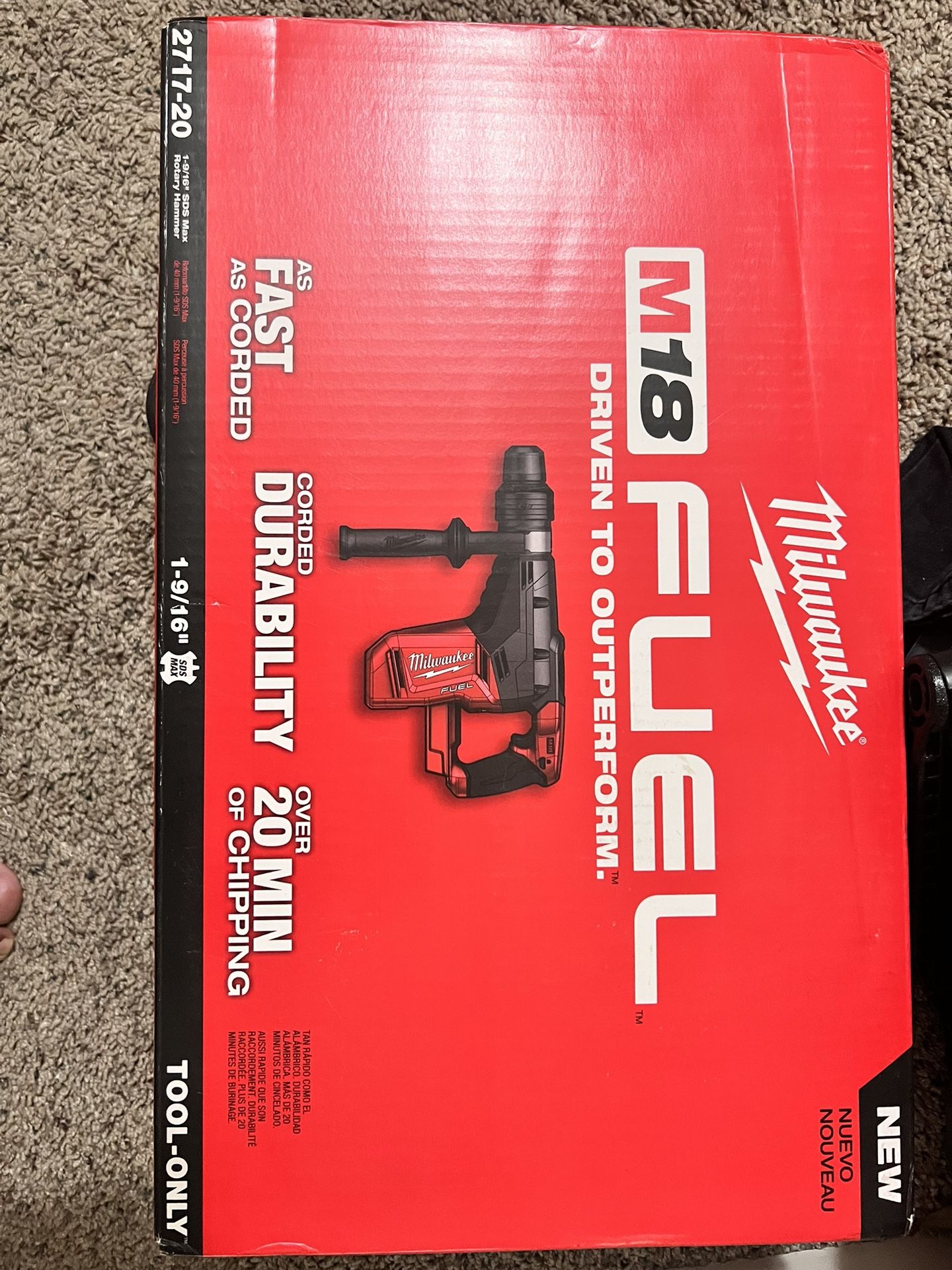 Milwaukee M18 Fuel 1-9/16” hammer drill