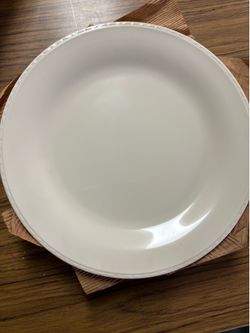 4pc White Plate Set
