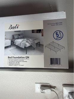 Queen size bed frame, easy to assemble