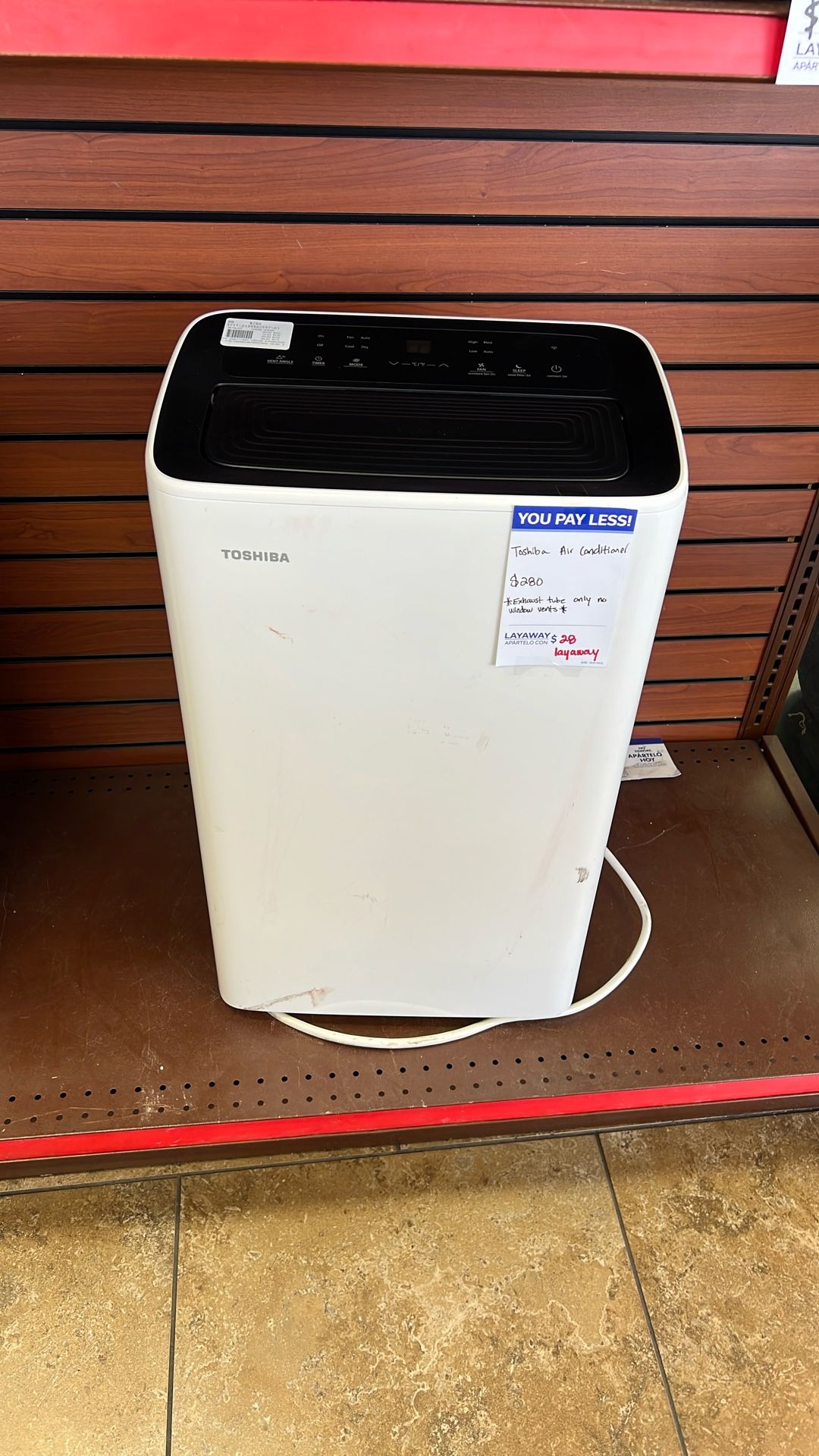 Toshiba portable air conditioner 12,000 BTU