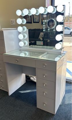 White vanity