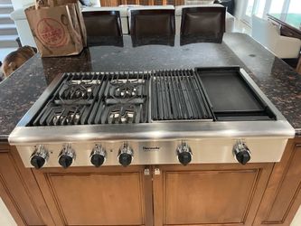 Thermador 48 inch gas cooktop