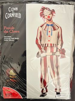 Adult Clown In A Cornfield Frendo The Clown Costume Halloween (MEDIUM) Officially Licensed Horror BRAND NEW IN PACKAGING (Price Is FIRM)