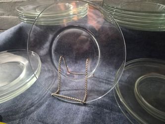 Clear Glass Dinner/Lunch Plates 100 count