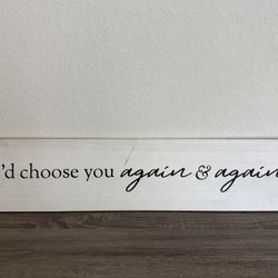 Rustic Love Script Wall Art