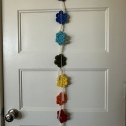 Hand Crochet Chakra Wall Hanging 